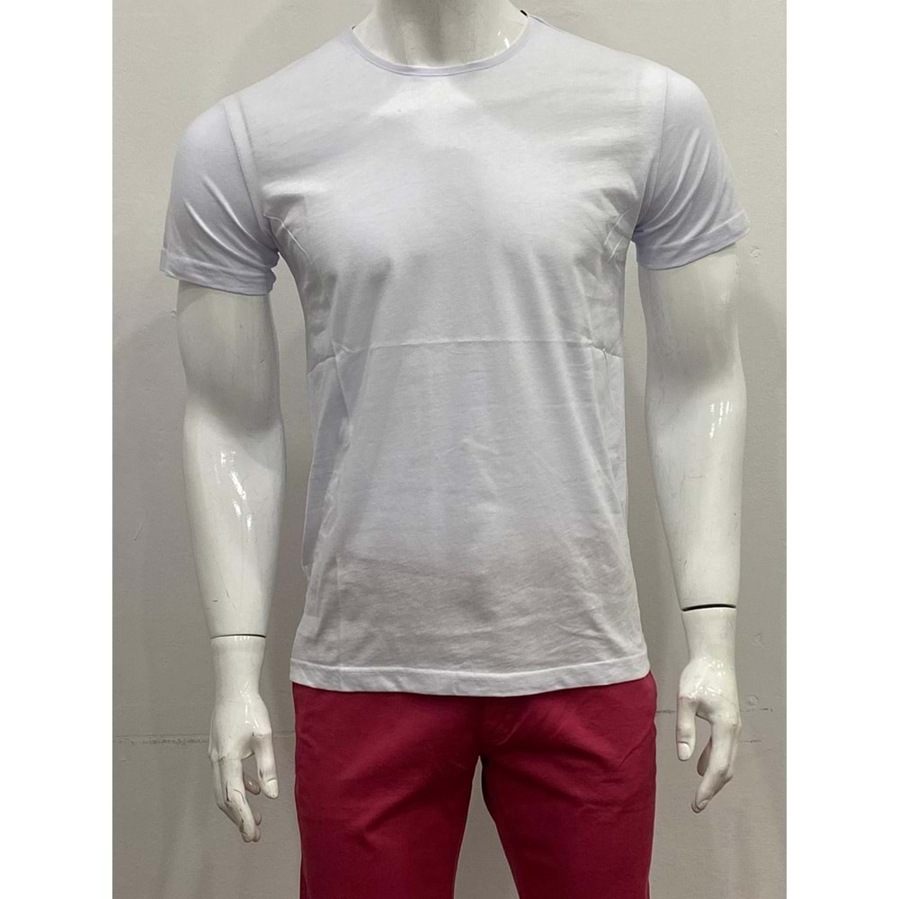 T-SHIRT - DYNAMO - YUVARLAK YAKA - BEYAZ - S - ST00095-BEYAZ-S