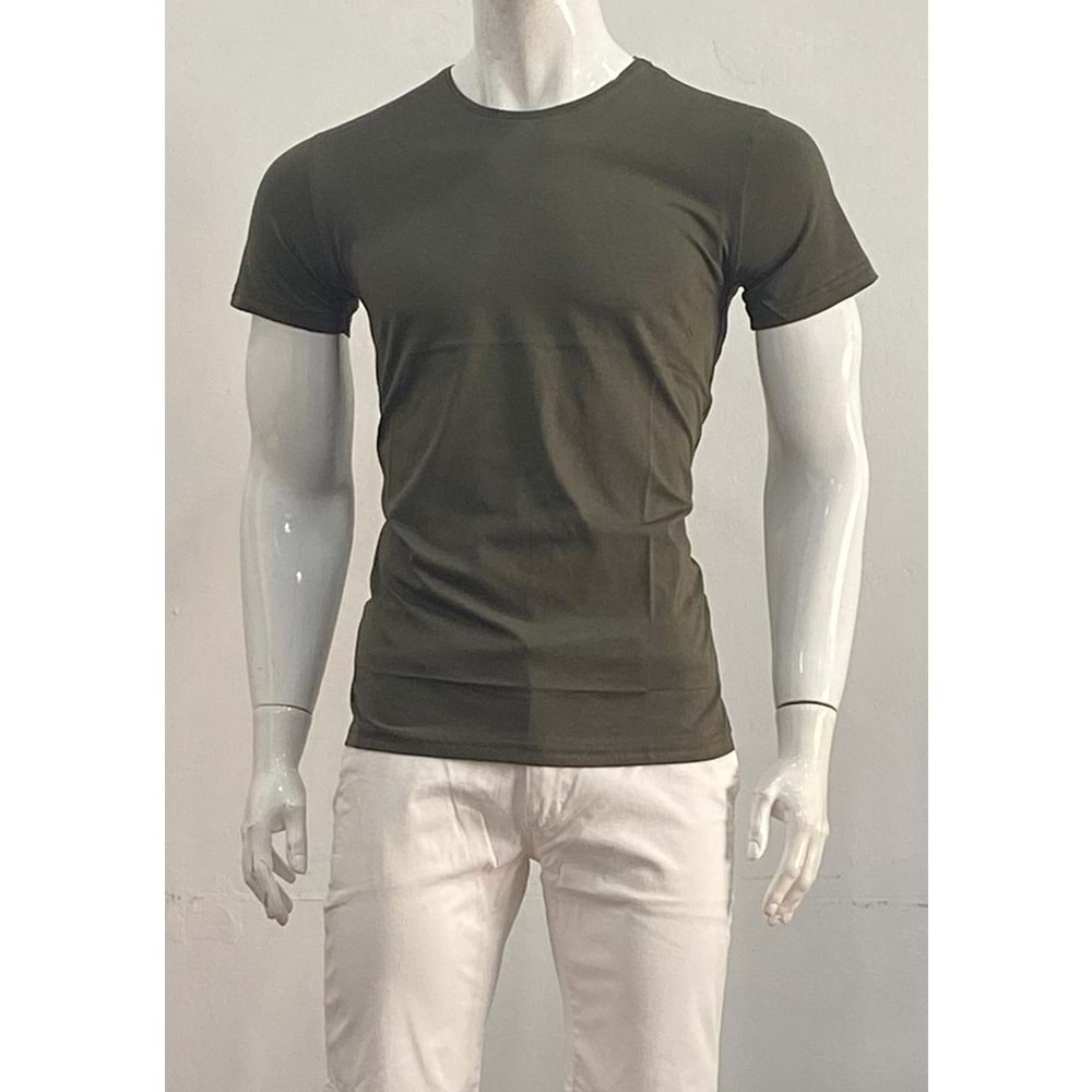 T-SHIRT - DYNAMO - YUVARLAK YAKA - HAKİ YEŞİL - 2XL - ST00095-HAKİ YEŞİL-2XL