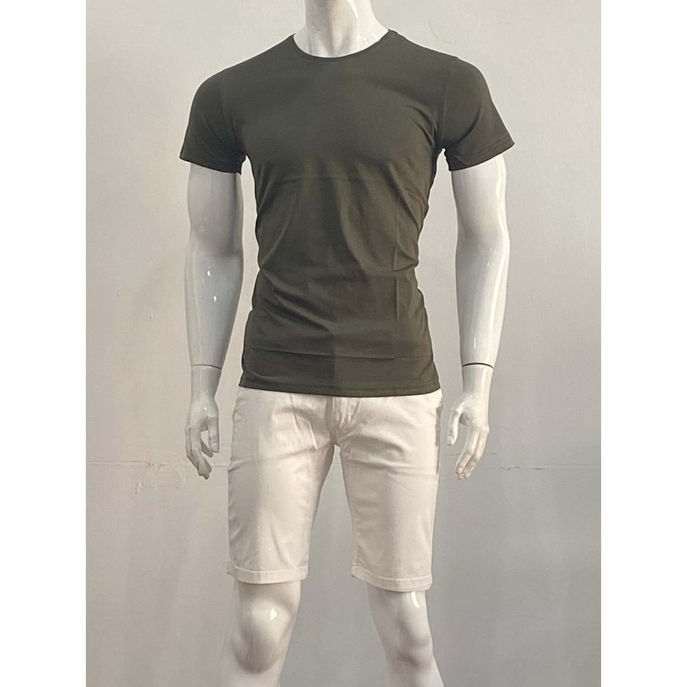 T-SHIRT - DYNAMO - YUVARLAK YAKA - HAKİ YEŞİL - L - ST00095-HAKİ YEŞİL-L