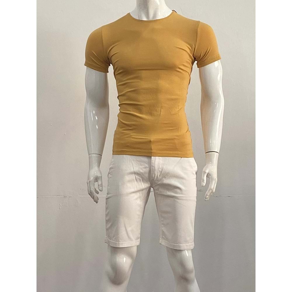 T-SHIRT - DYNAMO - YUVARLAK YAKA - HARDAL - M - ST00095-HARDAL-M