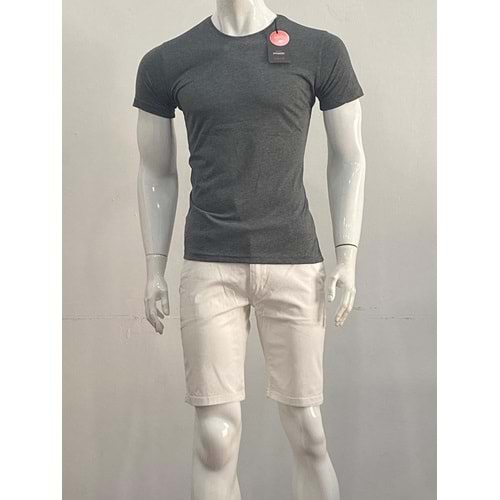 T-SHIRT - DYNAMO - YUVARLAK YAKA - FÜME - M - ST00095-FÜME-M